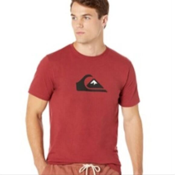 Quicksilver Mens T-Shirt in Deep Rust Color. Size Large-NWT - Picture 1 of 5